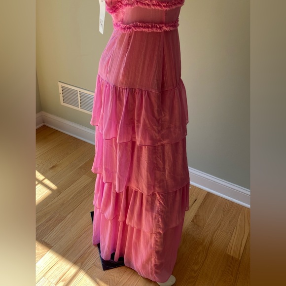 LIKELY Athena Tulle Mesh Maxi Dress. - Picture 5 of 8